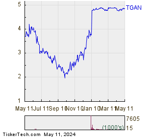 Transphorm Inc 1 Year Performance Chart