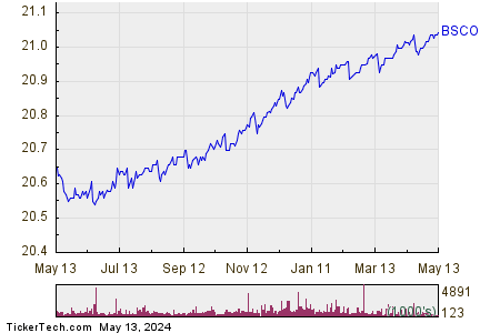 Invesco BulletShares 2024 Corporate Bond 1 Year Performance Chart