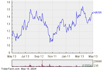 Hayward Holdings Inc 1 Year Performance Chart